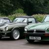 Rob 's RV8 flanked by Peter's MGB and Andy's GT