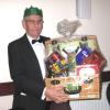 Richard with the prize hamper