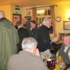 Club members pack into the small bar of the Railway Tavern.