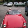 Steve arrived in his MGB - complete with Henry his black Lab.