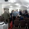 Club members gather for the talk from Gordon