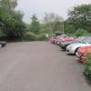Final line up of MGs in the car park - nice display of 11 cars that attracted a lot of attention from the Inn's customers. 