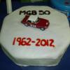 MGB 50th Anniversary Cake made by Mandy