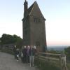 Several keen club members reached the top of Rivington Pike at the "pigeon loft" to view the sunset.