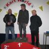B final podium - Richard Bryant on 3rd and Jamie on 2nd with Bruce of the  Mawdesley team member on 1st.