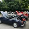 Peter Dobson's MGB with its new coat of paint