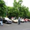 Richard's Magnette next to David and Sandra's MGF