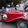 At Pride of Ownership  in 2006 Noel tries the newly restored TC for size - watched by Ralph and Dave Staniforth 