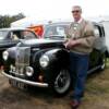 George Cave with his 1952 Ford Prefect