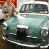 Mrs Foxcroft with her Riley 1.5