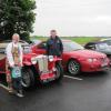 Manageress of the Derby Arms and her son look at Ralph's TC - the proud owner showed them round. 