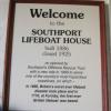 The walls of the station were lined with framed photos of the history of the Southport Lifeboat
