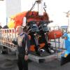 The two massive 150 hp Mercury outboard engines give the lifeboat a top speed of around 40 knots. 