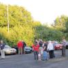 The car park gradually filled up