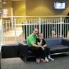 Peter with son Ben , who was feeling a little tired ( that made two of us!)