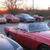 The car park starts to fill up with MGs