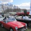 Club cars parked up at the show.