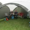 Ron & Joyce - first ones to use the shelter for lunch.